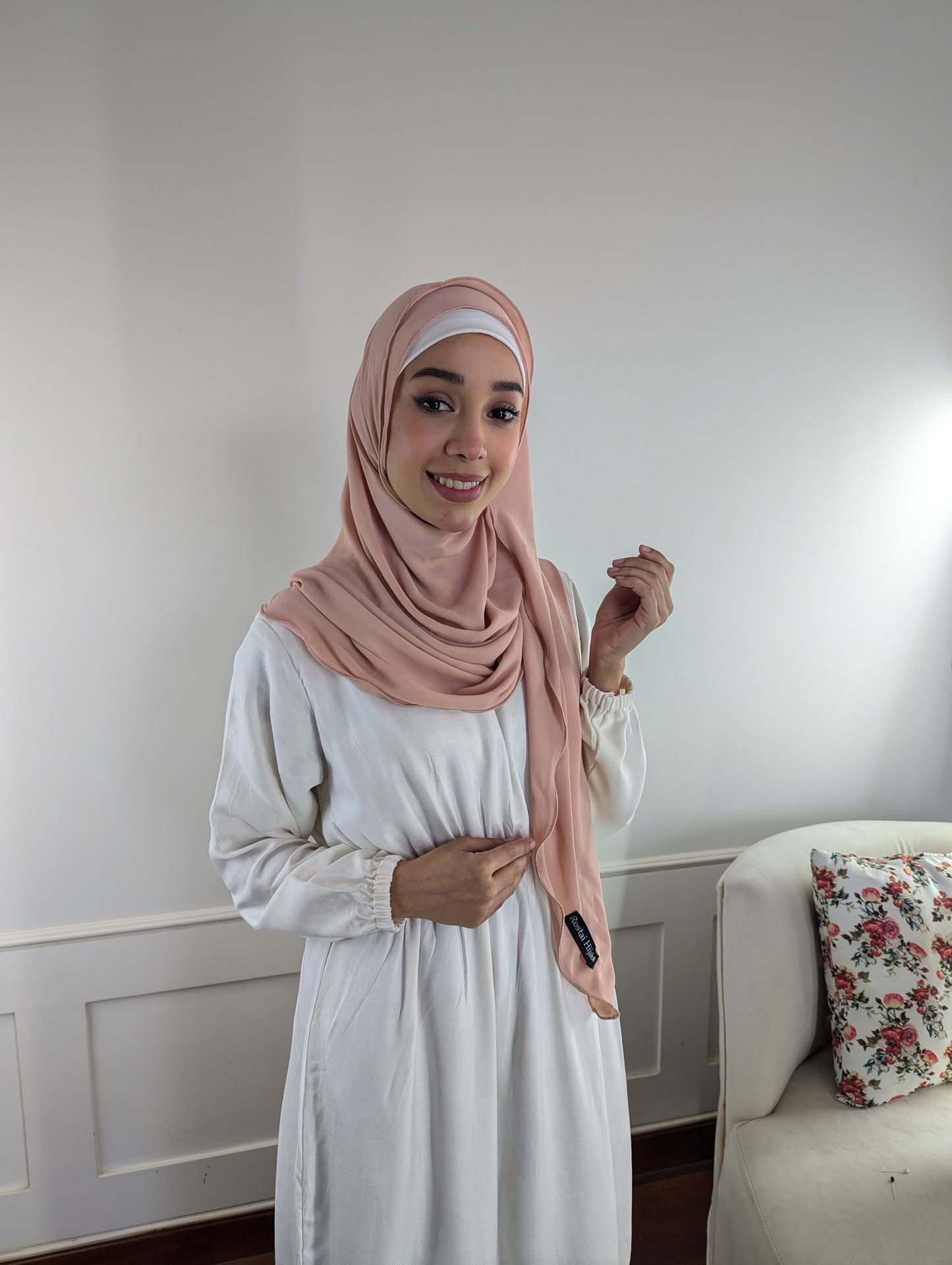 Rostai Double Loop Edge - Instant Hijab